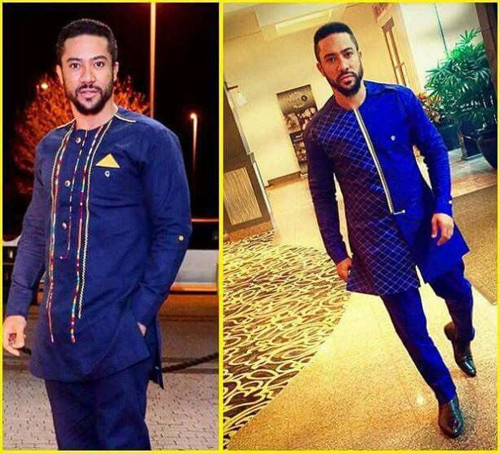 Plain and pattern sales ankara styles for male